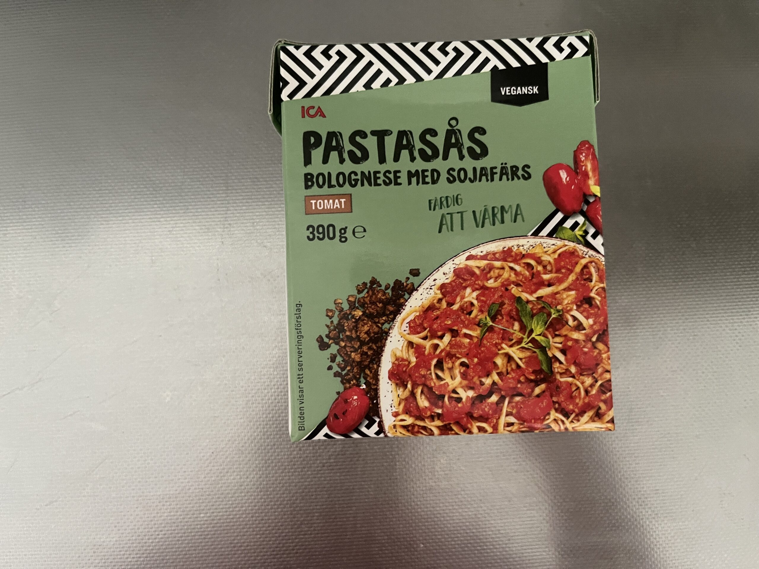 Ica pastasås bolognese av sojafärs 