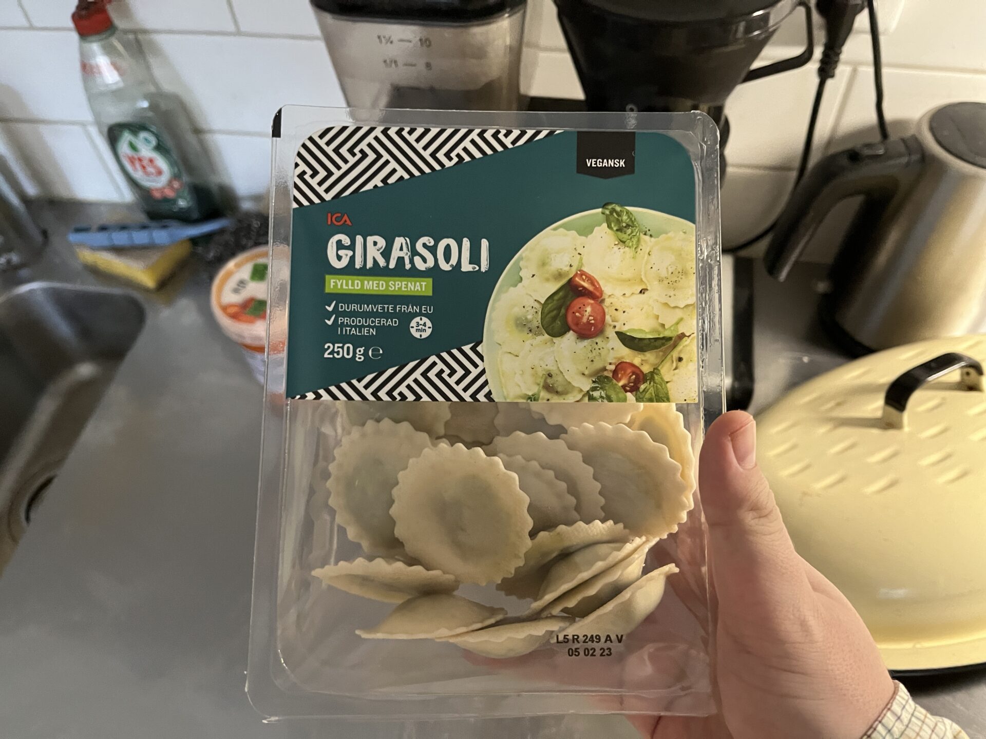 Ica girasoli spenat – vegansk pasta 